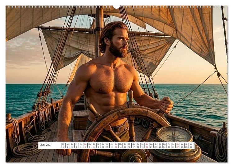 Produktbild: Echte Kerle &ndash; Aussteiger (Wandkalender 2027 DIN A2 quer), CALVENDO Monatskalender