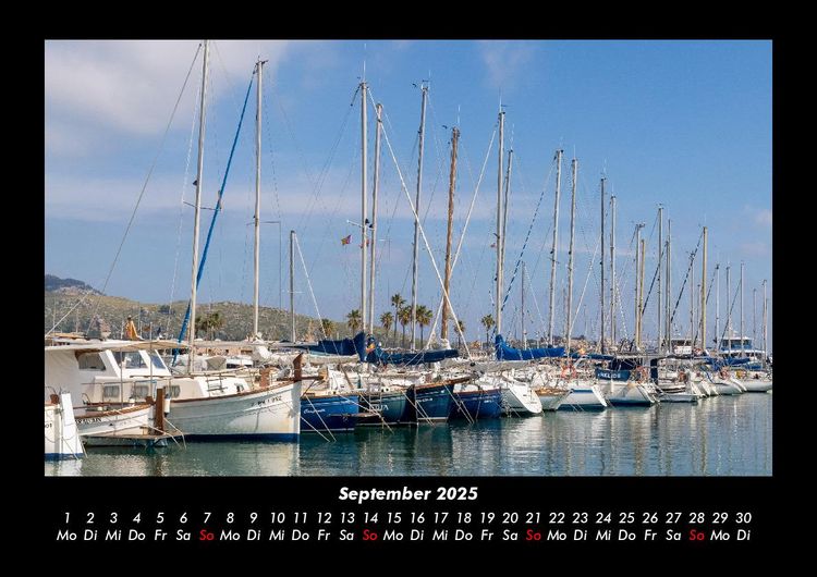 Produktbild: Boote 2025 Fotokalender DIN A3