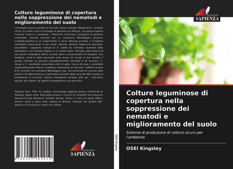 Produktbild: Colture leguminose di copertura nella soppressione dei nematodi e miglioramento del suolo
