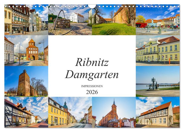 Produktbild: Ribnitz Damgarten Impressionen (Wandkalender 2026 DIN A3 quer), CALVENDO Monatskalender