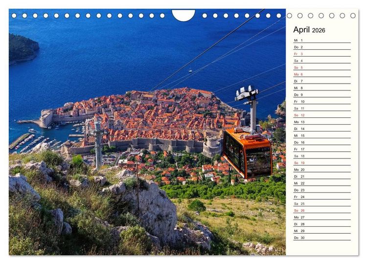 Produktbild: Dubrovnik - Perle der Adria (Wandkalender 2026 DIN A4 quer), CALVENDO Monatskalender