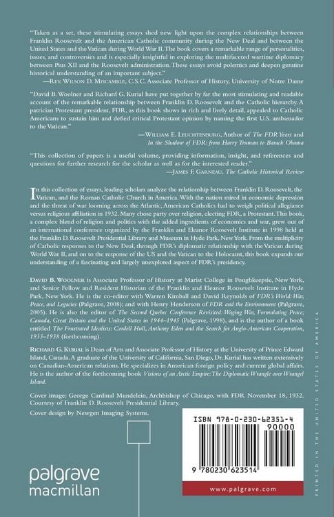 Produktbild: Franklin D. Roosevelt, The Vatican, and the Roman Catholic Church in America, 1933-1945