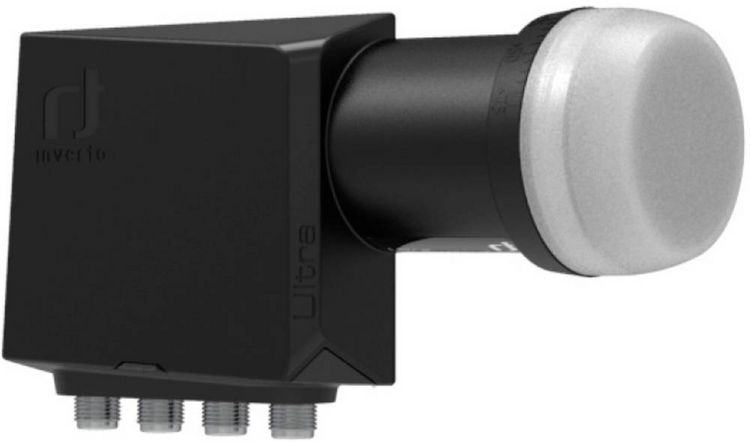 Produktbild: Inverto IDLT-QTL412-ULTRA-OPN Quattro-LNB Teilnehmer-Anzahl: 4 Feedaufnahme: 40mm Schwarz