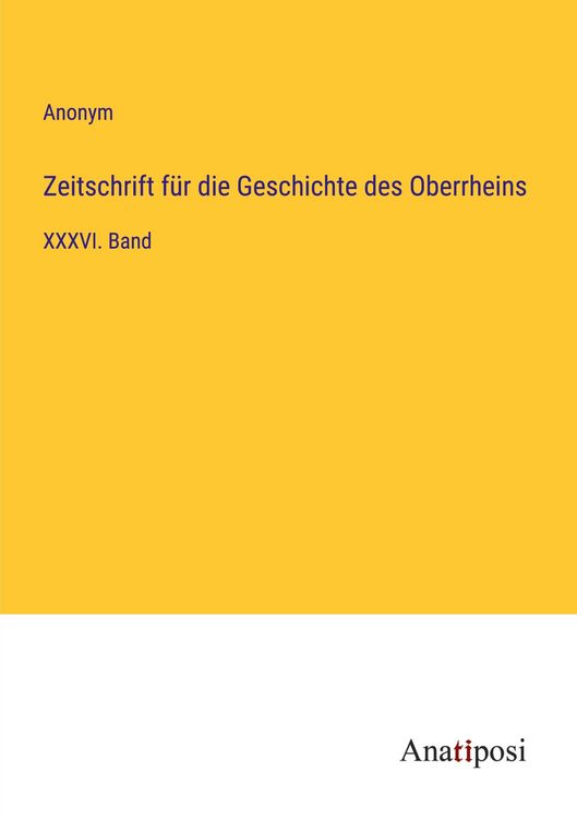 Produktbild: Zeitschrift f&uuml;r die Geschichte des Oberrheins