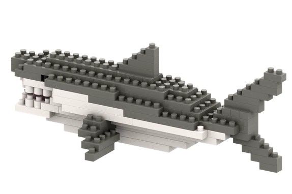 Produktbild: BRIXIES 200293 - Hai, 3D Konstruktionsbausatz aus Ministeinen, 101 Teile