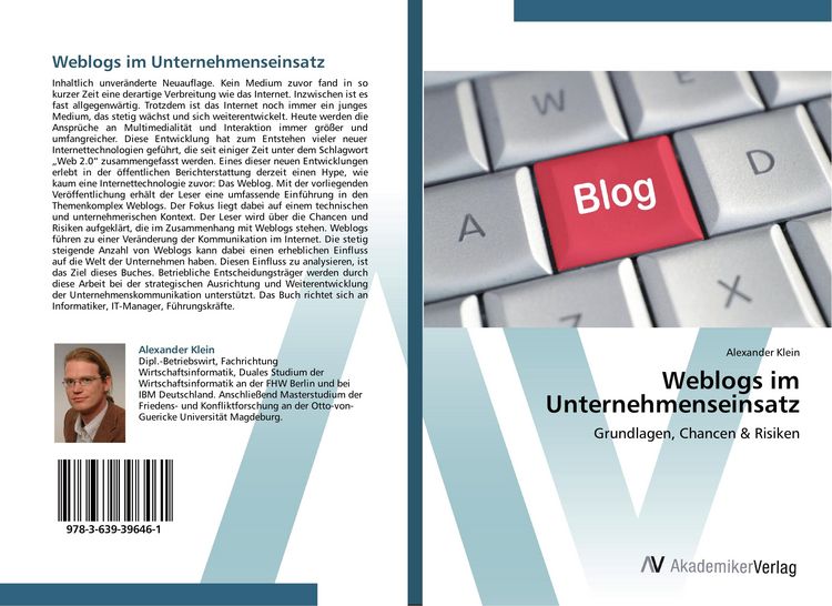 Produktbild: Weblogs im Unternehmenseinsatz