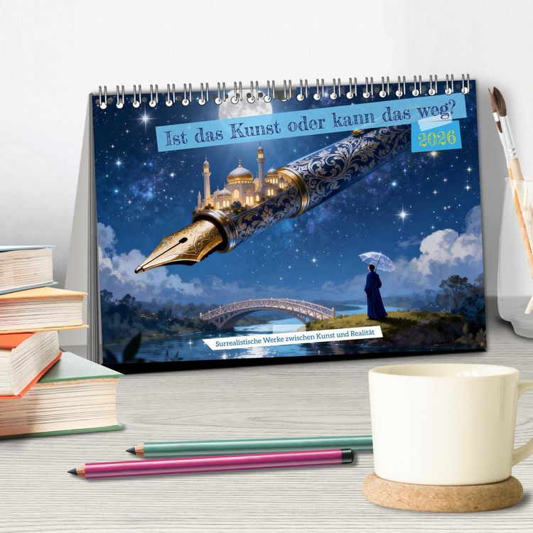 Produktbild: Ist das Kunst oder kann das weg? (Tischkalender 2026 DIN A5 quer), CALVENDO Monatskalender