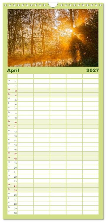 Produktbild: Familienplaner 2027 - Hamburg: Vier- und Marschlande mit 5 Spalten (Wandkalender, 21 x 45 cm) CALVENDO