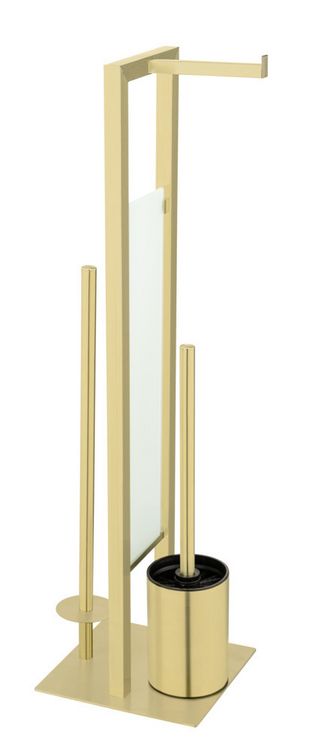 Produktbild: Stand WC-Garnitur Mod. Rivalta Gold, Edelstahl rostfrei