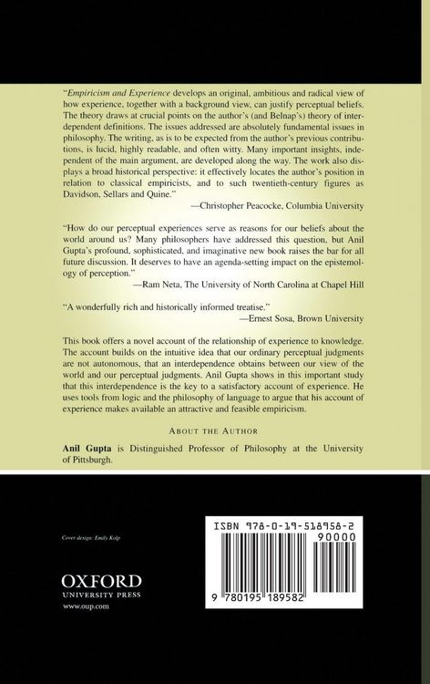 Produktbild: Empiricism and Experience