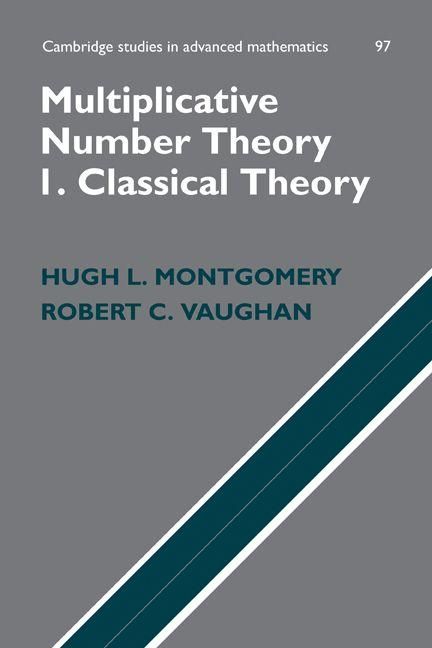 Produktbild: Multiplicative Number Theory I. Classical Theory