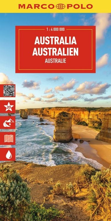 Produktbild: MARCO POLO Reisekarte Australien 1:4 Mio.