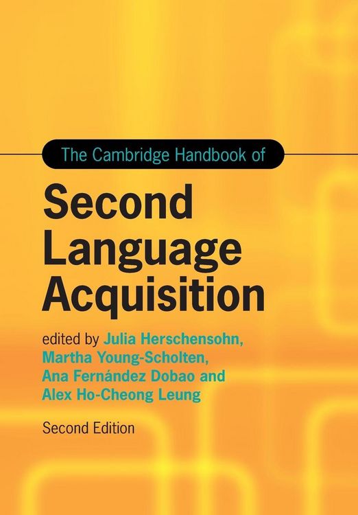 Produktbild: The Cambridge Handbook of Second Language Acquisition