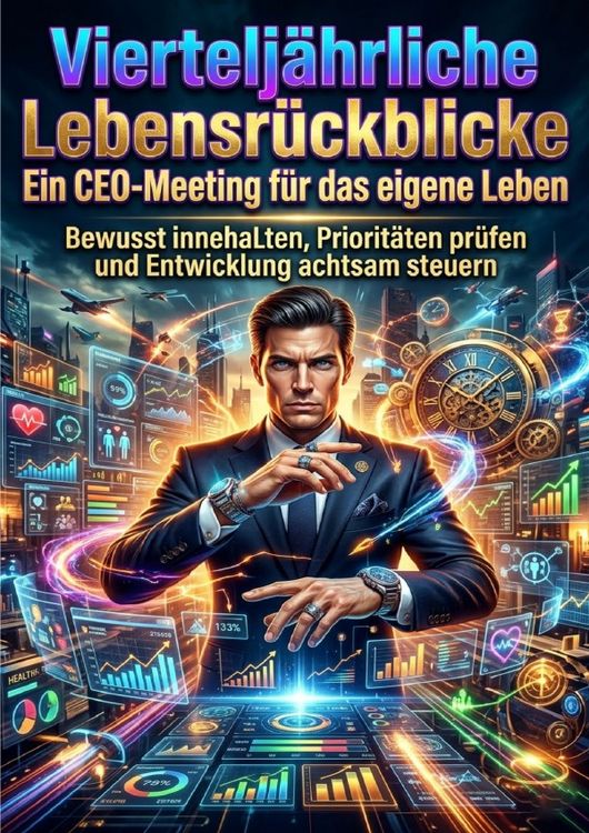 Produktbild: Viertelj&auml;hrliche Lebensr&uuml;ckblicke: Ein CEO-Meeting f&uuml;r das eigene Leben