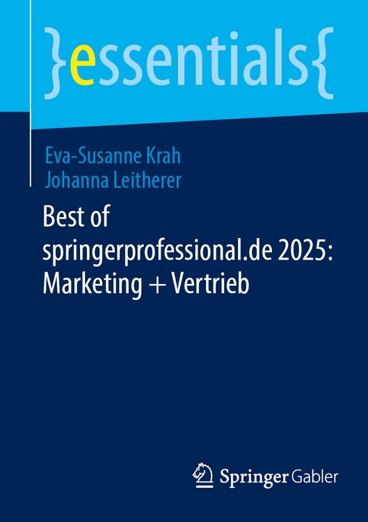 Produktbild: Best of springerprofessional.de 2025: Marketing + Vertrieb