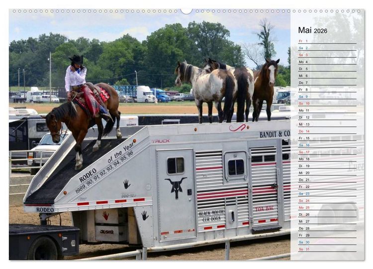 Produktbild: Faszination Rodeo (Wandkalender 2026 DIN A2 quer), CALVENDO Monatskalender