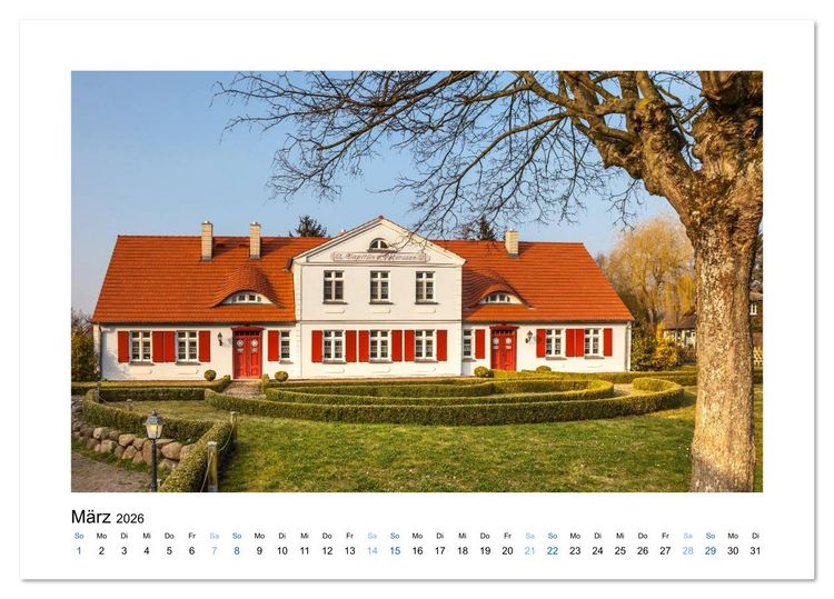 Produktbild: Fischland - Dar&szlig; - Zingst: Zwischen Meer und Bodden (Tischkalender 2026 DIN A5 quer), CALVENDO Monatskalender