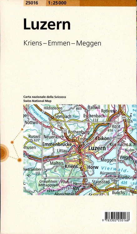 Produktbild: Swisstopo 1 : 25 000 Luzern