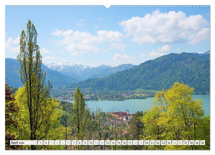 Produktbild: Es is so schee am Tegernsee (hochwertiger Premium Wandkalender 2026 DIN A2 quer), Kunstdruck in Hochglanz