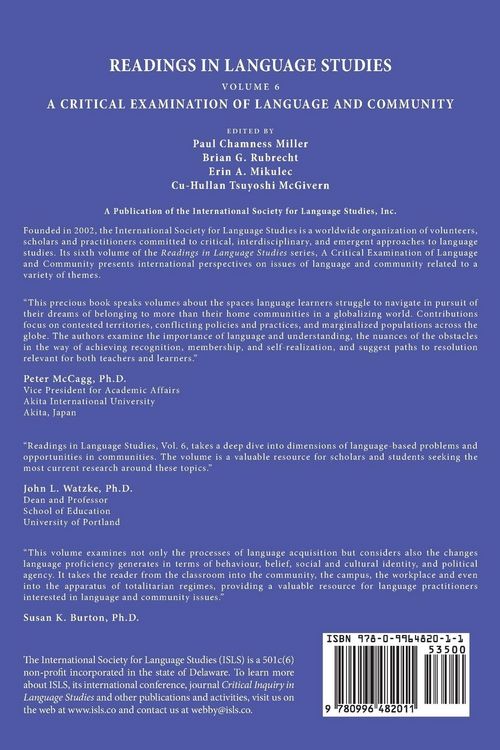 Produktbild: Readings in Language Studies Volume 6