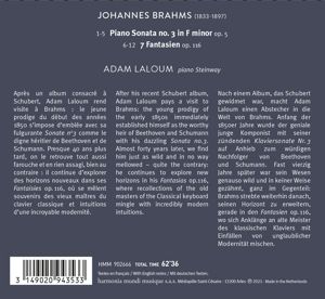 Produktbild: Brahms: Piano Sonata Op. 5 & 7 Fantasien,Op. 116