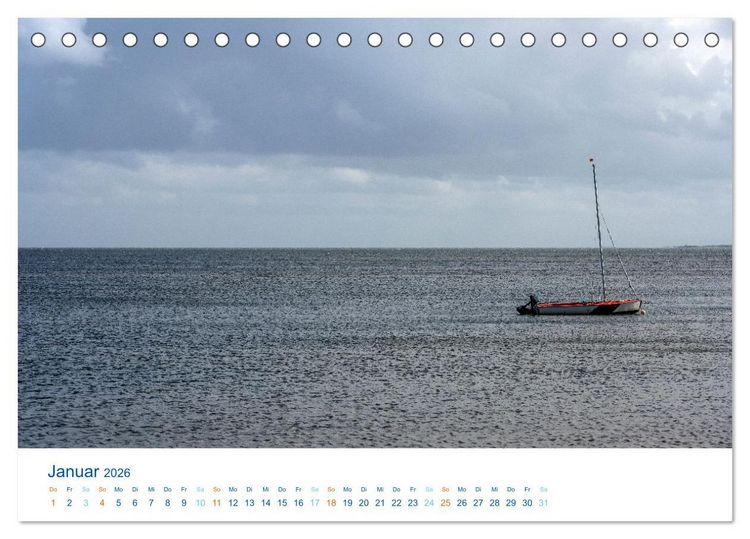 Produktbild: D&auml;nemarks Nordseek&uuml;ste - S&uuml;dj&uuml;tland (Tischkalender 2026 DIN A5 quer), CALVENDO Monatskalender