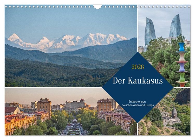 Produktbild: Der Kaukasus - Entdeckungen zwischen Asien und Europa (Wandkalender 2026 DIN A3 quer), CALVENDO Monatskalender