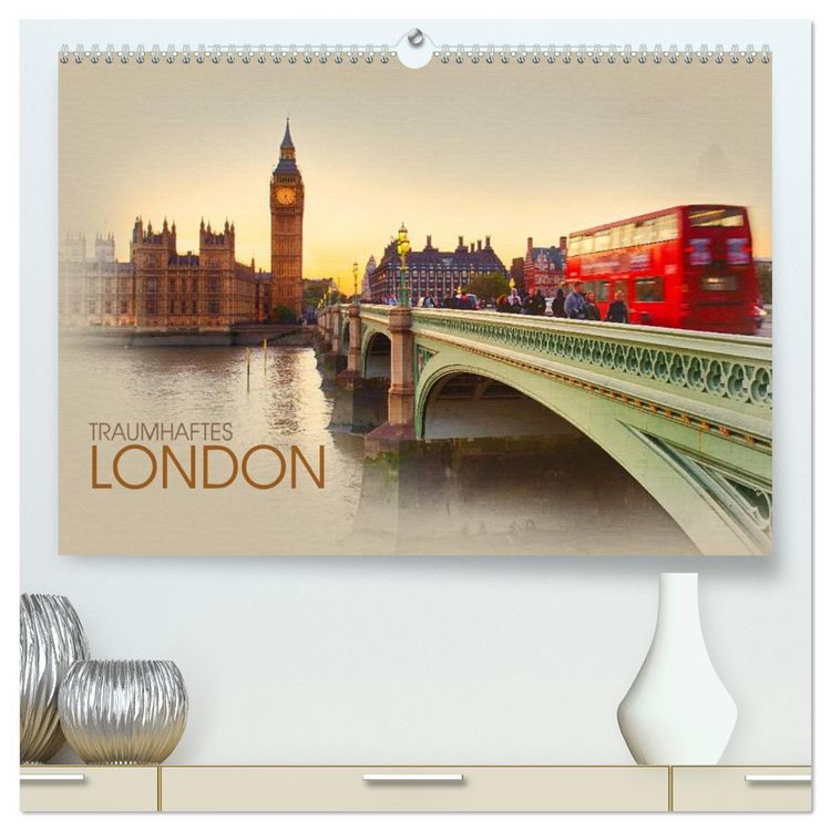 Produktbild: Traumhaftes London (hochwertiger Premium Wandkalender 2026 DIN A2 quer), Kunstdruck in Hochglanz