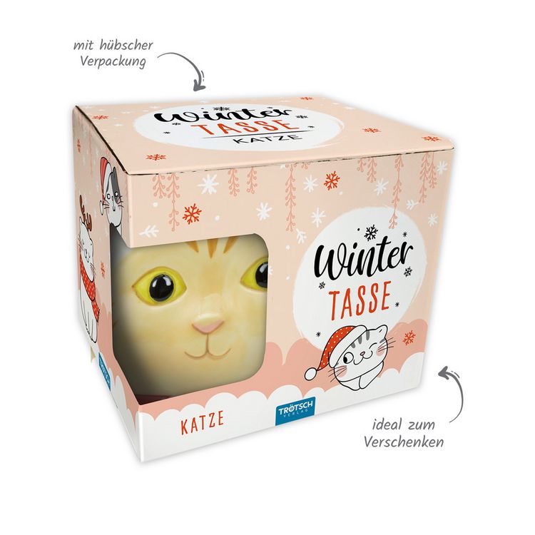 Produktbild: Tr&ouml;tsch Wintertasse Katze gro&szlig;