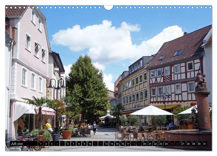 Produktbild: Sehenswertes Bensheim an der Bergstra&szlig;e (Wandkalender 2026 DIN A3 quer), CALVENDO Monatskalender