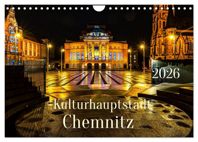 Produktbild: Kulturhauptstadt Chemnitz (Wandkalender 2026 DIN A4 quer), CALVENDO Monatskalender