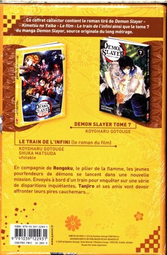 Produktbild: Demon Slayer : coffret collector tome 7 + roman jeunesse tome 3
