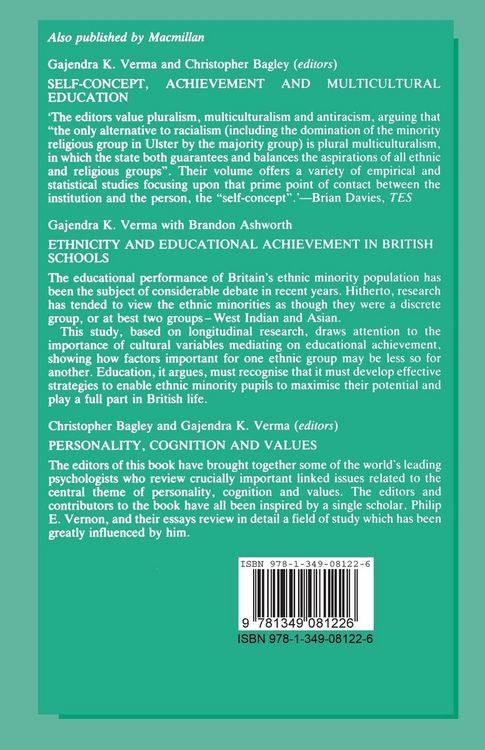 Produktbild: Cross-Cultural Studies of Personality, Attitudes and Cognition