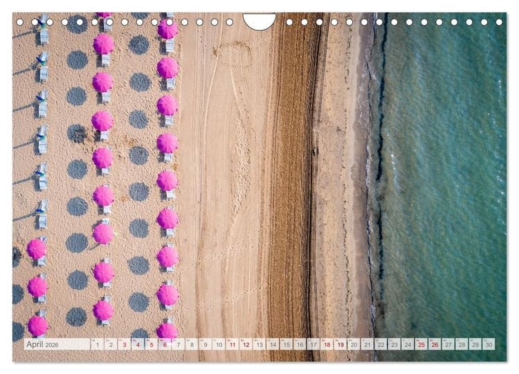 Produktbild: Lignano in Italien. Sommer Strand und Meer (Wandkalender 2026 DIN A4 quer), CALVENDO Monatskalender
