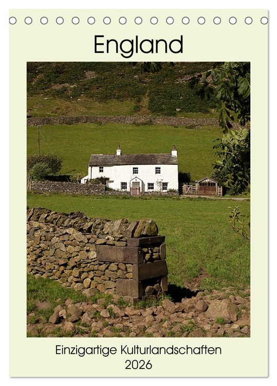 Produktbild: England - Einzigartige Kulturlandschaften (Tischkalender 2026 DIN A5 hoch), CALVENDO Monatskalender