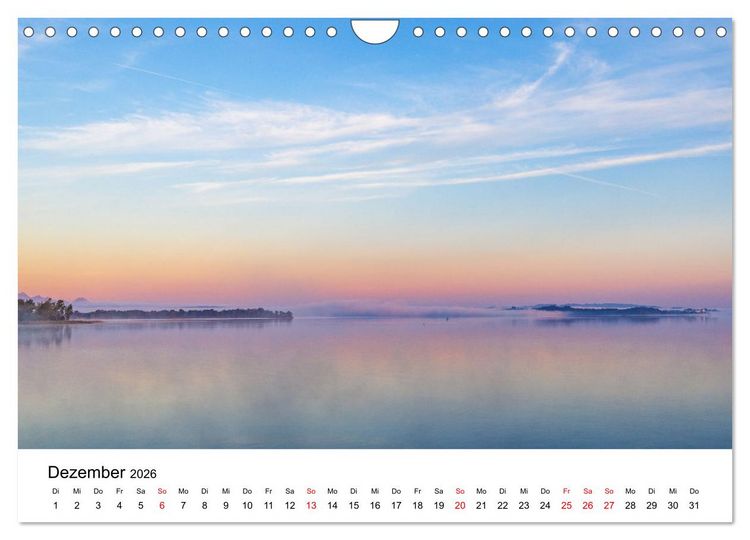 Produktbild: Traumhafter Chiemsee - eine kalendarische Reise (Wandkalender 2026 DIN A4 quer), CALVENDO Monatskalender