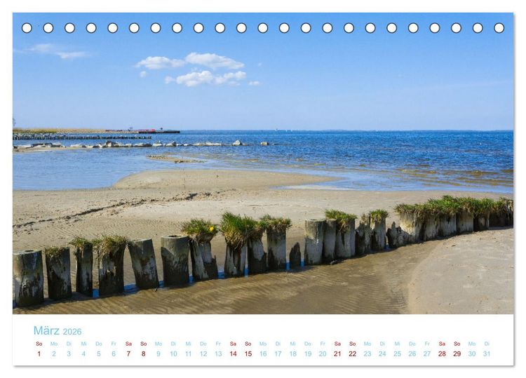 Produktbild: Unterwegs auf Usedom (Tischkalender 2026 DIN A5 quer), CALVENDO Monatskalender