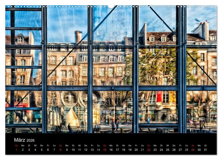 Produktbild: Paris - Impressionen einer Weltstadt (hochwertiger Premium Wandkalender 2026 DIN A2 quer), Kunstdruck in Hochglanz
