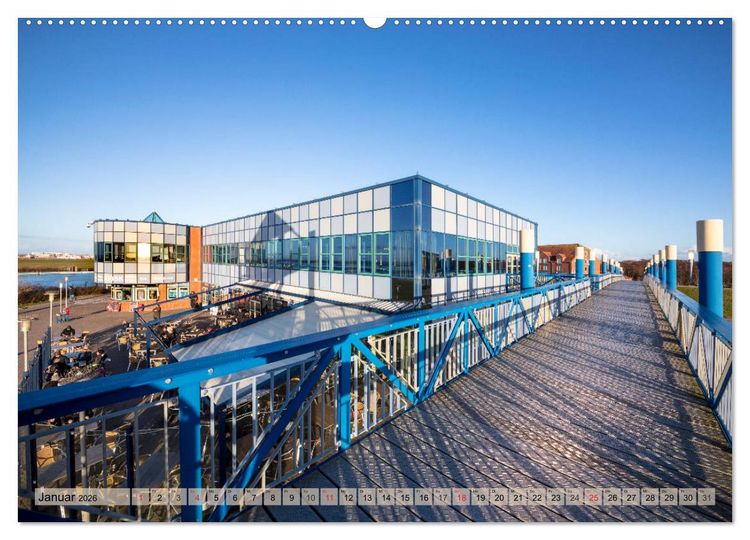 Produktbild: Norddeich Spaziergang vom Hafen bis zum Strand (Wandkalender 2026 DIN A2 quer), CALVENDO Monatskalender