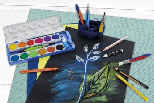 Produktbild: Pelikan Deckfarbkasten eco 735K, 12 Farben + Tube Deckwei&szlig;