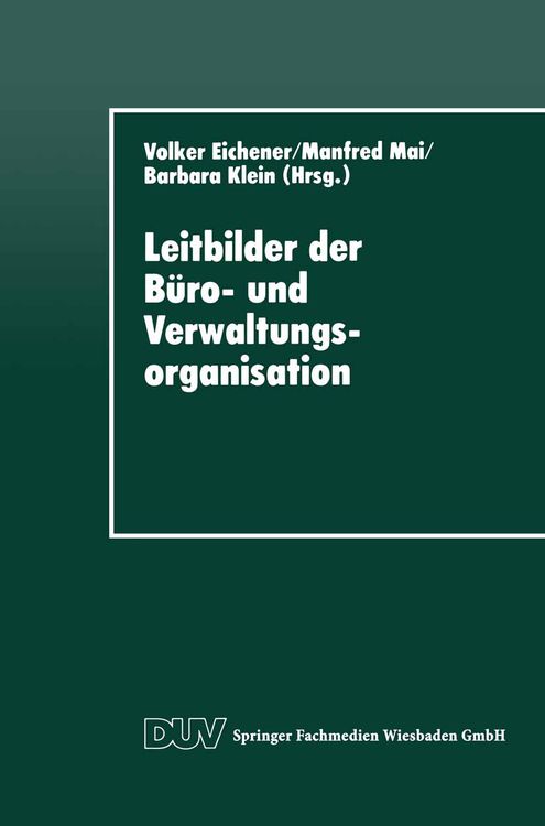 Produktbild: Leitbilder der B&uuml;ro- und Verwaltungsorganisation
