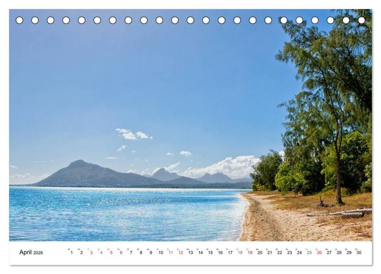 Produktbild: Inselparadies Mauritius (Tischkalender 2026 DIN A5 quer), CALVENDO Monatskalender
