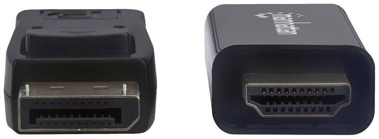Produktbild: Manhattan DisplayPort / HDMI Adapterkabel DisplayPort Stecker, HDMI-A Stecker 1.80 m Schwarz 153201 DisplayPort-Kabel