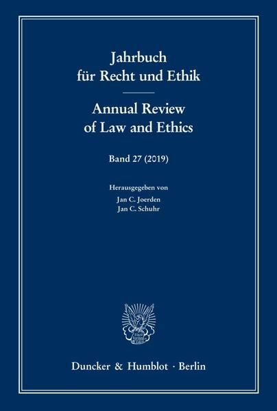 Produktbild: Jahrbuch f&uuml;r Recht und Ethik - Annual Review of Law and Ethics.