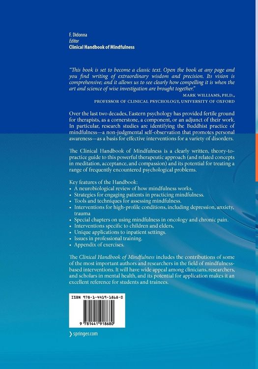 Produktbild: Clinical Handbook of Mindfulness