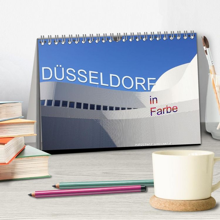 Produktbild: D&uuml;sseldorf in Farbe (Tischkalender 2027 DIN A5 quer), CALVENDO Monatskalender