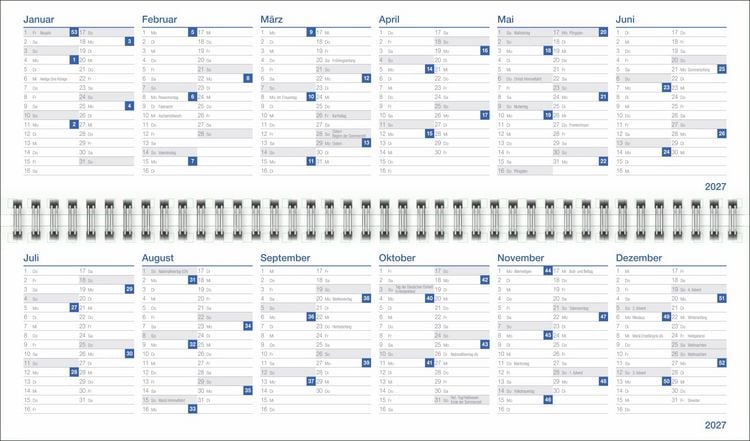 Produktbild: Wochenquerplaner, anthrazit 2027