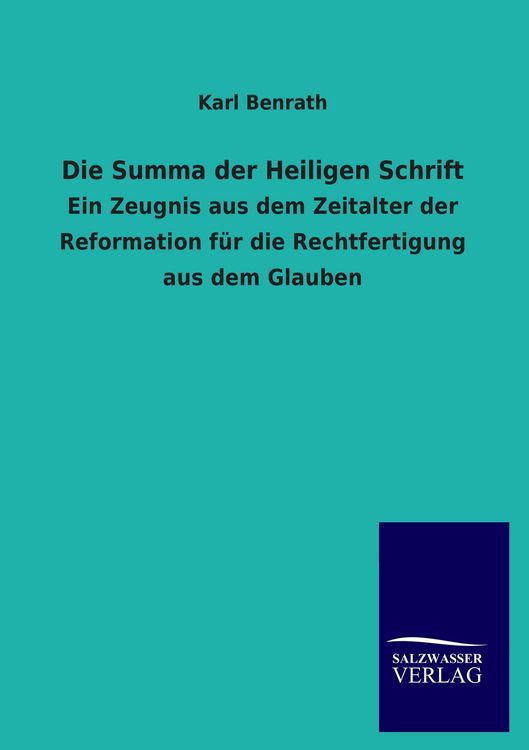 Produktbild: Die Summa der Heiligen Schrift