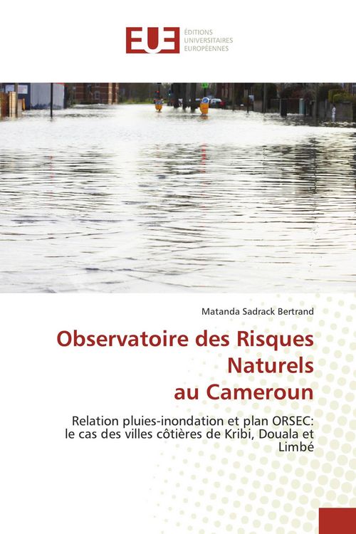 Produktbild: Observatoire des Risques Naturels au Cameroun