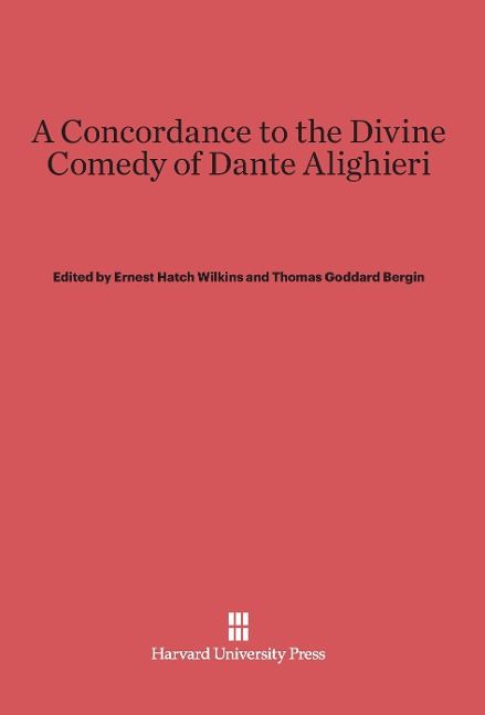 Produktbild: A Concordance to the Divine Comedy of Dante Alighieri